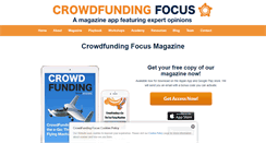Desktop Screenshot of crowdfundingfocus.com
