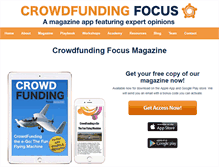 Tablet Screenshot of crowdfundingfocus.com